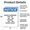 Signmission Hours Of Operation Mon - Fri _, 7 in W x Rectangle, Plastic OS-2PACK-NS-P-710-V-13542 - alternate 2
